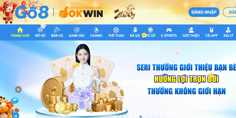 Go8 ⭐️ Link Vào Nhà Cái Go8 Đã Xác Minh ✔️ ĐKy Go 8 +88K 26 Vào trang chủ Go8 trên PC hoặc Mobile