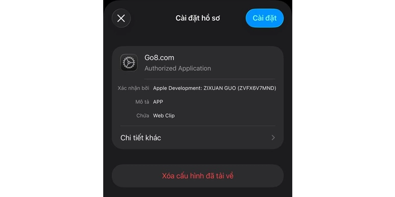 Tải App Go8 - Hướng Dẫn Thao Tác Trên Mọi Thiết Bị 10 Cài đặt cấu hình Go8 đã tải về