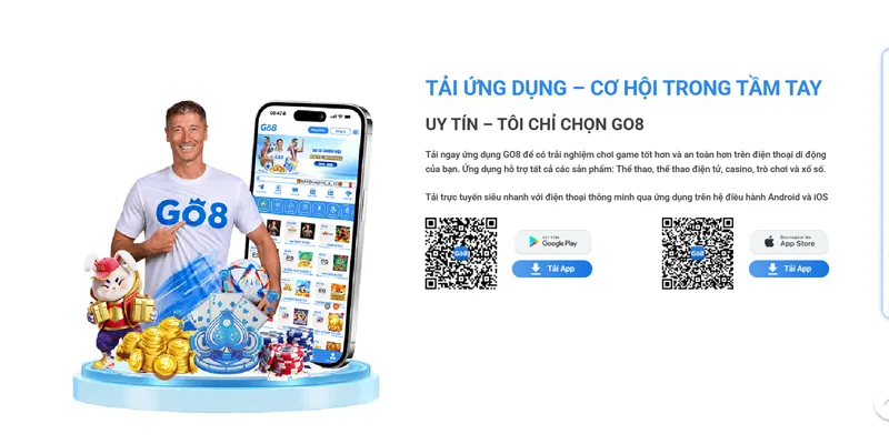 Go8 ⭐️ Link Vào Nhà Cái Go8 Đã Xác Minh ✔️ ĐKy Go 8 +88K 21 Người chơi có thể trải nghiệm linh hoạt qua bản app Go8